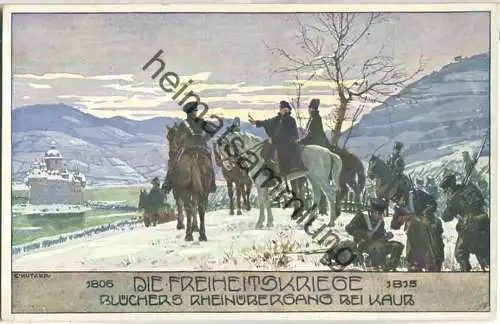 Ostmark - Bund deutscher Österreicher - Die Freiheitskriege - E. Kutzer - Blüchers Rheinübergang bei Kaub