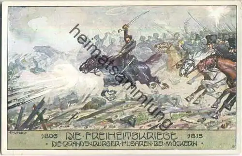 Ostmark - Bund deutscher Österreicher - Die Freiheitskriege - E. Kutzer - Die Brandenburger Husaren bei Möckern