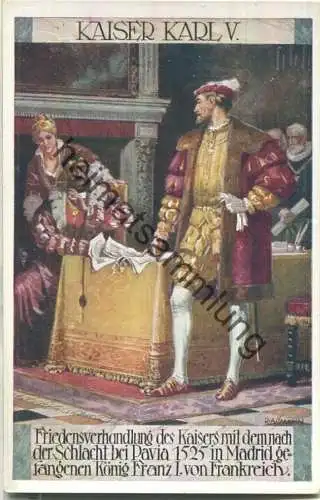 Piusverein Wien - Kaiser Karl V - signiert R. Assmann