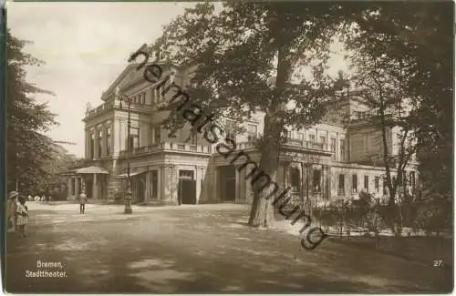 Bremen - Stadttheater - Foto-Ansichtskarte - Verlag Trinks & Co Leipzig