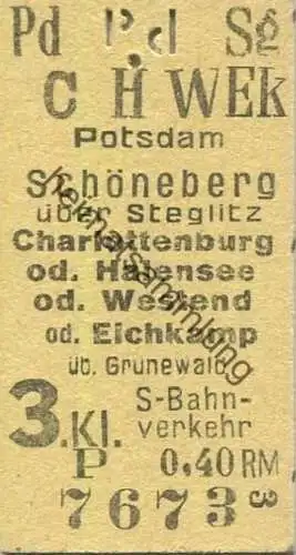Deutschland - Berlin - Potsdam Schöneberg über Steglitz Charlottenburg oder Halensee oder Westend oder Eichkamp über Gru