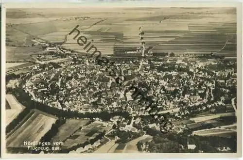 Nördlingen - Fliegeraufnahme - Foto-Ansichtskarte - Verlag Franckh Stuttgart
