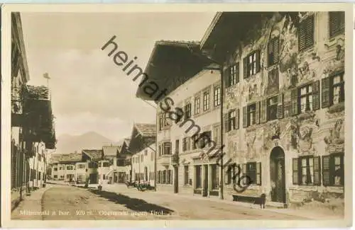 Mittenwald - Obermarkt - Foto-Ansichtskarte - Verlag A. Irl Mittenwald