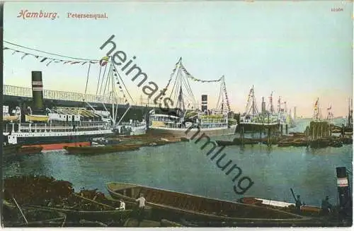 Hamburg - Petersenquai - Deutsche Ostafrika Linie - Verlag A. N. H. 3 1910