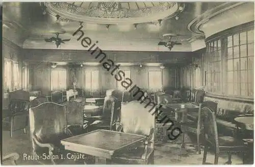 Hamburg-Amerika-Linie - Rauch-Salon I. Cajüte - Verlag Gebr. Moehlke Hamburg 147201