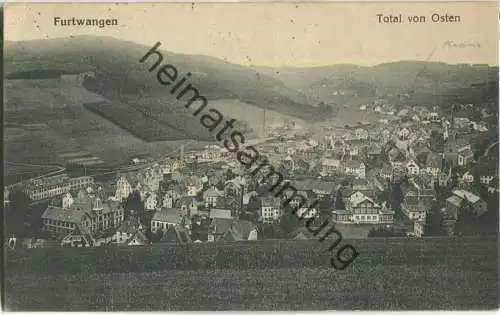 Furtwangen - Total von Osten - Verlag H. Rubin & Co Dresden