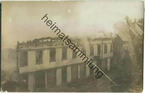Furtwangen - Wilhelmsstrasse - Brand am 16. November 1921 - Foto-AK ohne Verlagsangabe