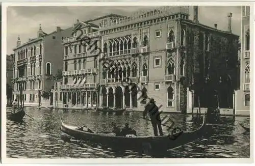 Venezia - Palaz o Contarini Ca d' Oro - Foto-Ansichtskarte 30er Jahre