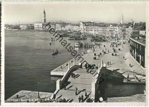 Venezia - Bacino S. Marco e Panorama - Foto-Ansichtskarte 30er Jahre