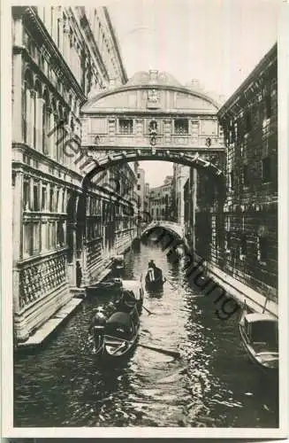 Venezia - Ponte dei Sospiri - Foto-Ansichtskarte 30er Jahre