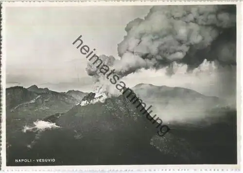Napoli - Vesuvio - Vesuv - Foto-AK 30er Jahre - Ediz. Vincenzo Carcavallo Napoli