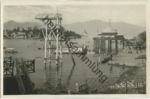 Stresa Borromeo - L' Isola Bella vista dal Lido - Foto-Ansichtskarte 30er Jahre