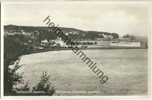 Sassnitz - Vom Schloss Dwasieden gesehen - Foto-Ansichtskarte - Verlag Herm. Marre Berlin 30er Jahre