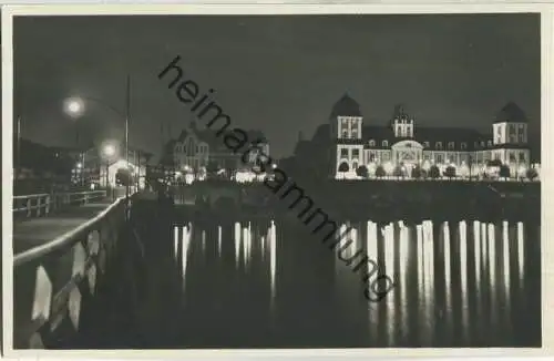 Binz - Kurhaus - Nachtaufnahme - Foto-Ansichtskarte 30er Jahre