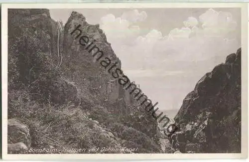 Bornholm - Trappen ved Johns Kapel - Verlag Frits Sorensen Ronne 30er Jahre