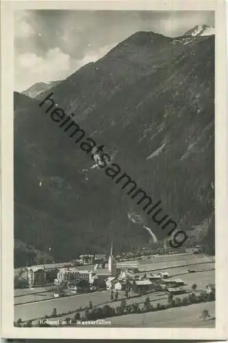 Krimml mit den Wasserfällen - Foto-Ansichtskarte - Verlag C. Jurischek Salzburg 30er Jahre
