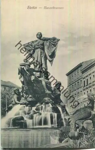 Stettin - Manzelbrunnen - Verlag Siegmund Weil Stettin 20er Jahre
