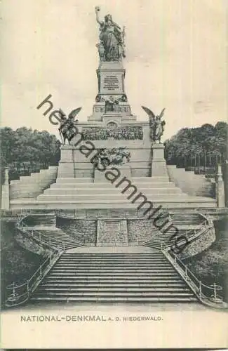National-Denkmal 1907 - Niederwald - Verlag J. B. Hilsdorf Bingen
