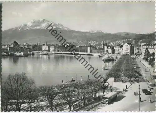Luzern und Pilatus - Foto-Ansichtskarte - Verlag O. Süssli-Jenny Thalwil