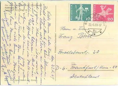 Der neue Landgasthof am Zürichsee - Halbinsel Au - Verlag Photoglob-Wehrli AG Zürich
