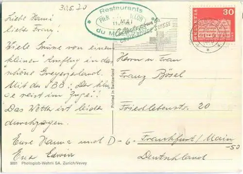 Moleson - Seilbahn - Verlag Photoglob-Wehrli SA Zürich