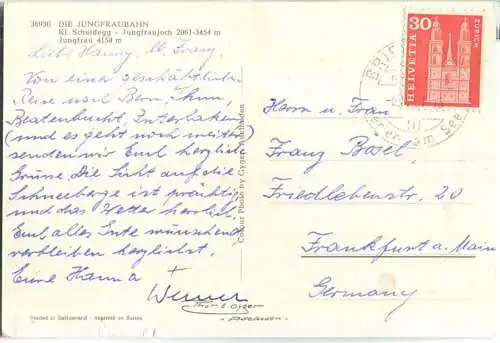 Die Jungfraubahn - Verlag Gyger Adelboden