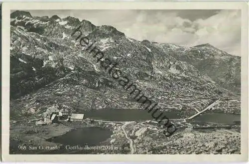 San Gottardo - Gotthardhospiz - Foto-Ansichtskarte - Verlag W. Borelli Airolo