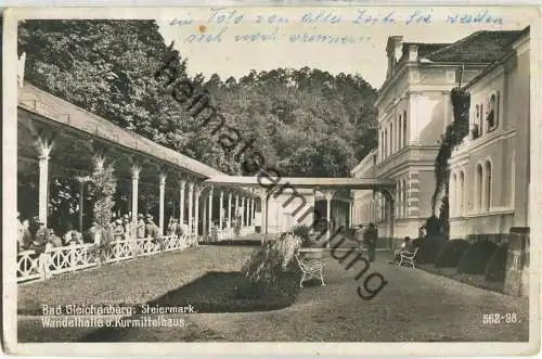 Bad Gleichenberg - Wandelhalle und Kurmittelhaus - Foto-Ansichtskarte - Frank-Verlag Graz