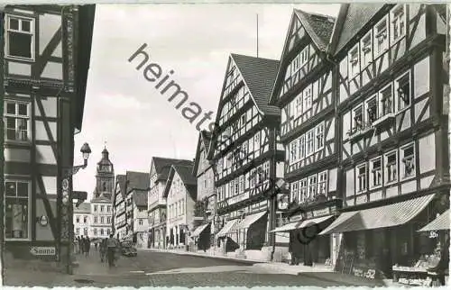 Bad Wildungen - Brunnenstrasse - Foto-Ansichtskarte - Verlag Schöning & Co. Lübeck 50er Jahre