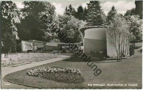 Bad Wildungen - Musik-Pavillon im Kurpark - Foto-Ansichtskarte - Lux-Ansichtskarten-Verlag Hannover 50er Jahre