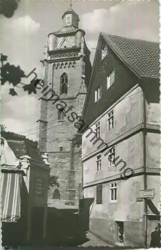 Bad Wildungen - Stadtkirche - Foto-Ansichtskarte - Verlag W. Hans Klocke Paderborn 50er Jahre