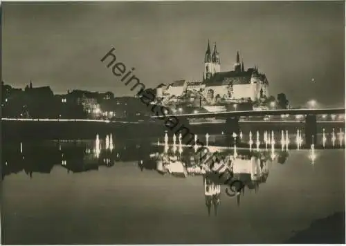 Meissen - Blick zum Dom - VEB Bild und Heimat Reichenbach 60er Jahre