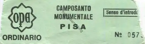 Italien - Opae - Pisa Camposanto Monumentale - Ordinario