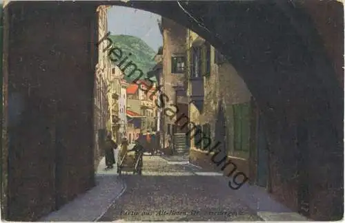 Partie aus Alt-Bozen - Dr. Streitergasse - Verlag Joh. F. Amonn Bozen