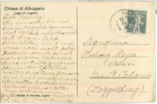 Chiesa di Albogasio - Edit. A. Veronesi Lugano