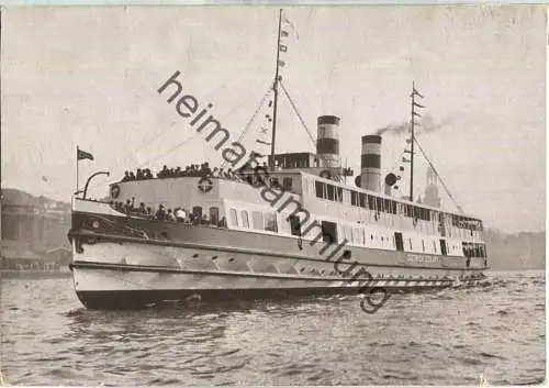 Hafen-Dampfschifffahrt AG - D. Dietrich Eckart - Cuxhaven-Linie und Sonderfahrten - Verlag Gustav Petermann Hamburg