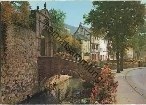 Bad Münstereifel - Burgaufgang an der Erft - Verlag E. Justra Heimbach