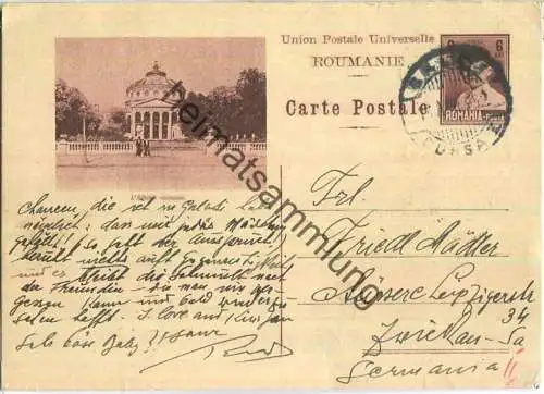 Ganzsache - L'Athene roumaine