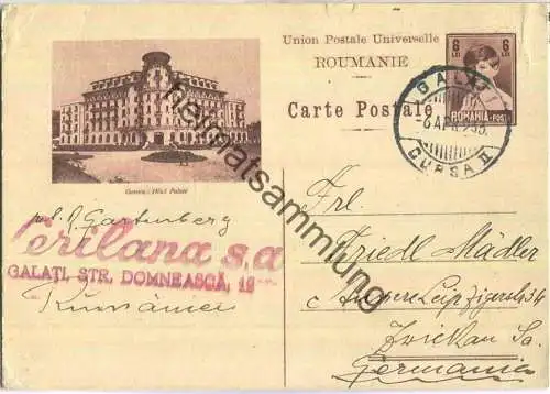 Ganzsache - Govora - Hotel Palace