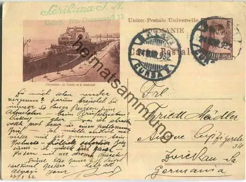 Ganzsache - Constantza - Le Casino et le boulevard