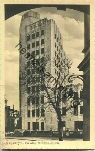 Bucuresti - Palatul Telefoanelor - Foto-Ansichtskate - Verlag Librariei SOCEC & Co Bucuresti