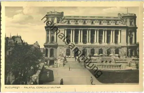 Bucuresti - Palatul Cercului Militar - Foto-Ansichtskate - Verlag Librariei SOCEC & Co Bucuresti