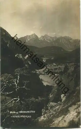 Hohenschwangau - Neuschwanstein - Foto-Ansichtskarte ohne Verlagsangabe