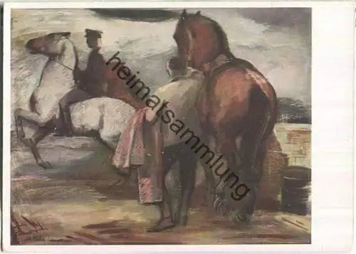 Morgenritt - Künstler-Hilfswerk 1937 - Adolf Dahle Berlin - Bild 12/II - Verlag Wilhelm und Bertha von Baensch