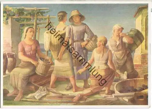 Traubenernte - Künstler-Hilfswerk 1937 - Prof. Carl Schwalbach München - Bild 61/XI