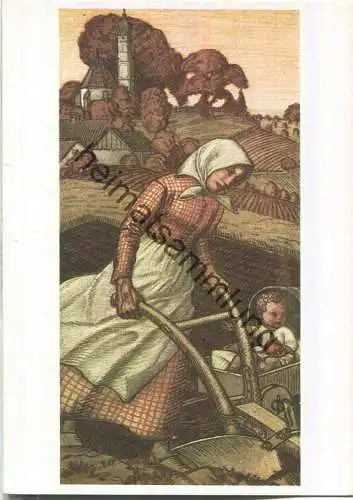 Pflügende Bäuerin - Künstler-Hilfswerk 1937 - Prof. Richard Klein München - Bild 58/X