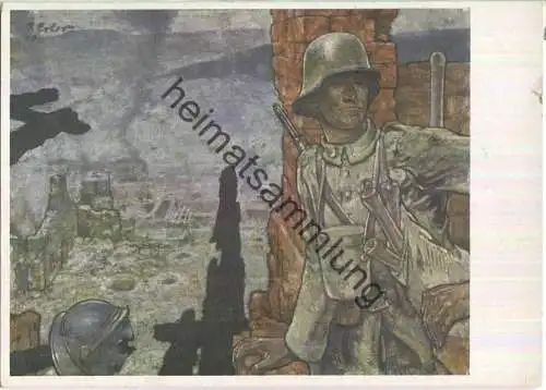 Erobertes Dorf - Soldat - Künstler-Hilfswerk 1937 - Prof. Fritz Erler München - Bild 64/XI