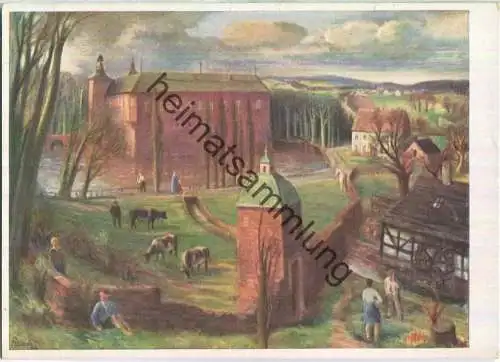 Niederrheinische Landschaft - Künstler-Hilfswerk 1937 - Prof. Martin Paatz Düsseldorf - Bild 34/VI