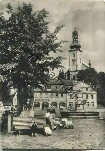 Schönlinde - Krasna Lipa - Rude namesti -  Foto-Ansichtskarte - Verlag Nakladatelstvi Orbis Praha