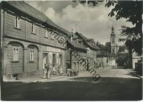 Schönlinde - Krasna Lipa - Rumburka ulice generalissima Stalina -  Foto-Ansichtskarte - Verlag Nakladatelstvi Orbis